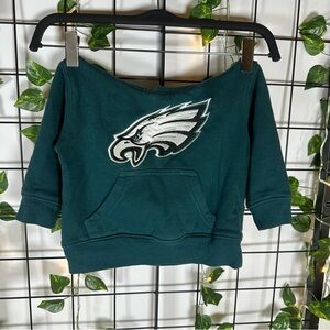 NFL Team Apparel Kids Philadelphia Eagles Logo Hoodie Size 2T (Boy)